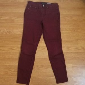Maroon Red pants.